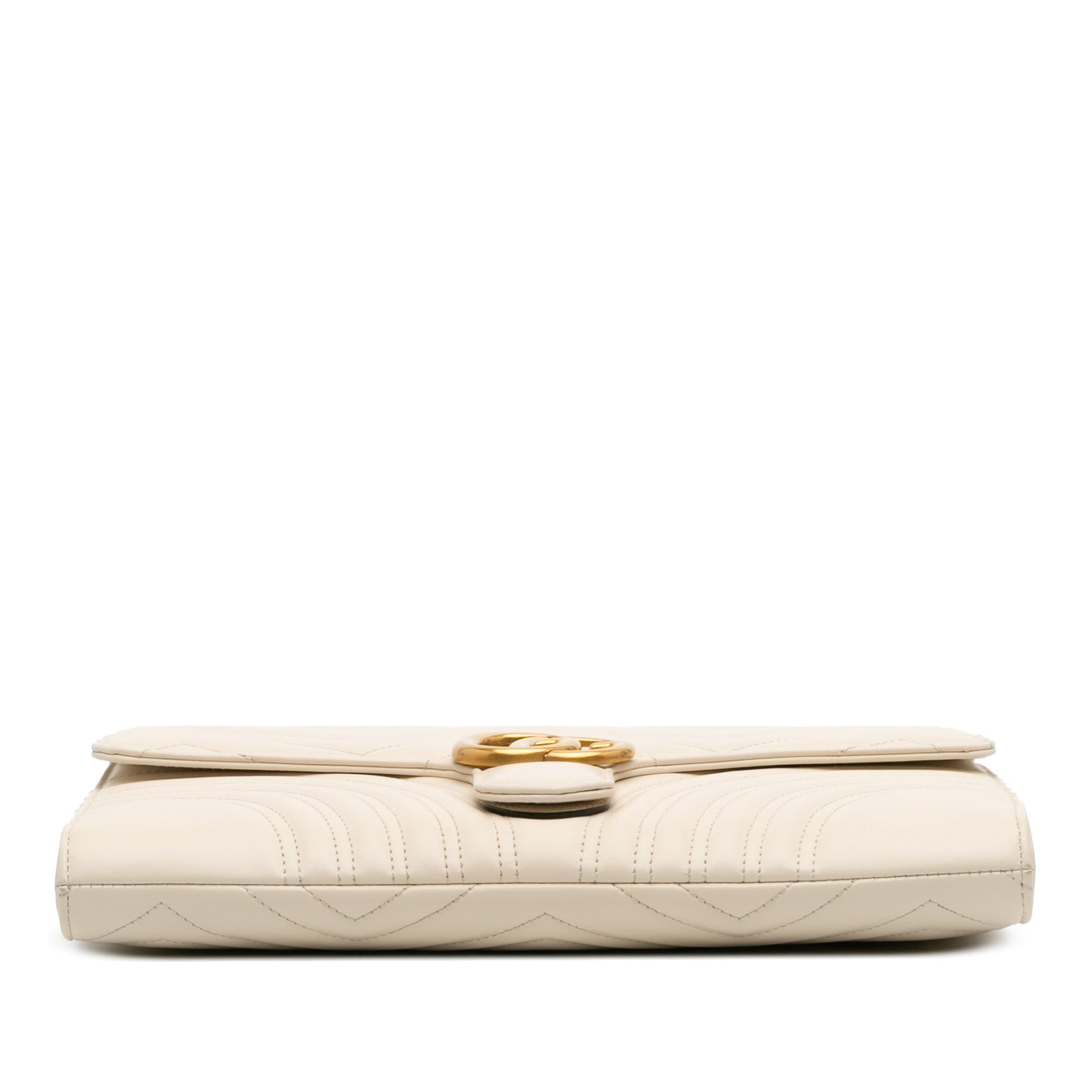 GG Marmont Matelasse Leather Flap Clutch
