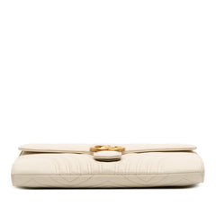 GG Marmont Matelasse Leather Flap Clutch