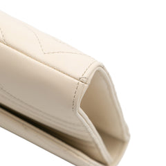 GG Marmont Matelasse Leather Flap Clutch