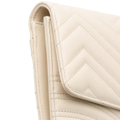 GG Marmont Matelasse Leather Flap Clutch