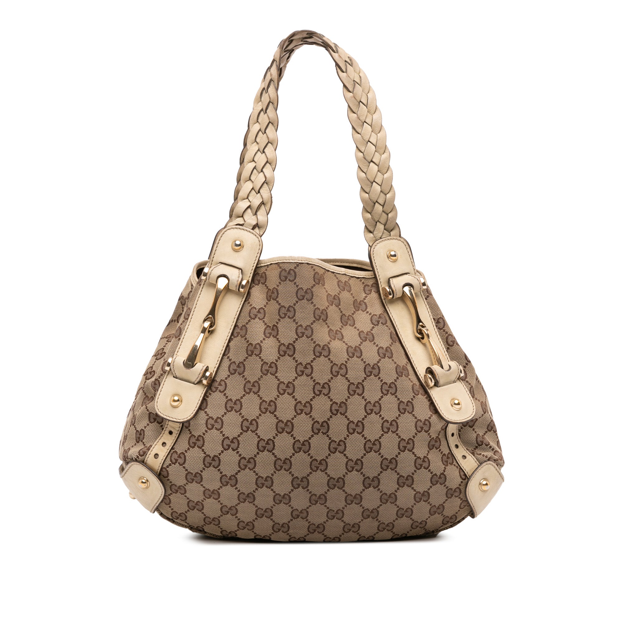 Small GG Canvas Horsebit Pelham Shoulder Bag