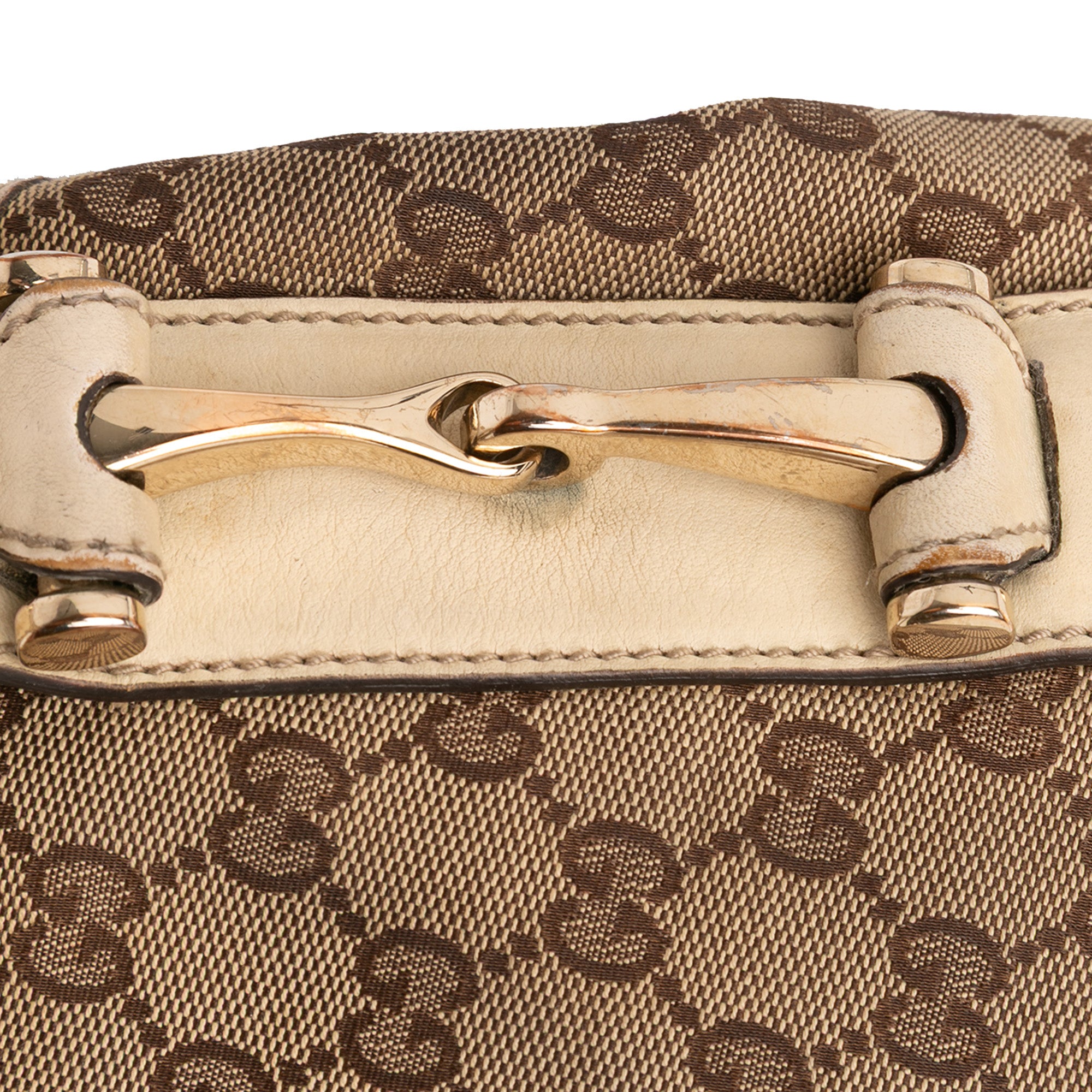 Small GG Canvas Horsebit Pelham Shoulder Bag