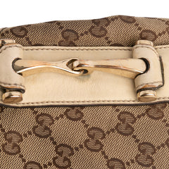 Small GG Canvas Horsebit Pelham Shoulder Bag