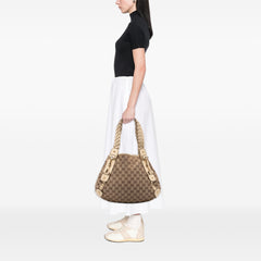 Small GG Canvas Horsebit Pelham Shoulder Bag