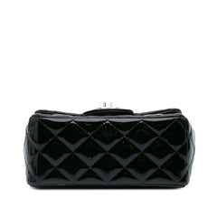 Mini Square Classic Patent Single Flap