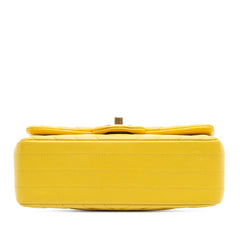 Mini Rectangular Classic Chevron Lambskin Single Flap