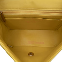 Mini Rectangular Classic Chevron Lambskin Single Flap