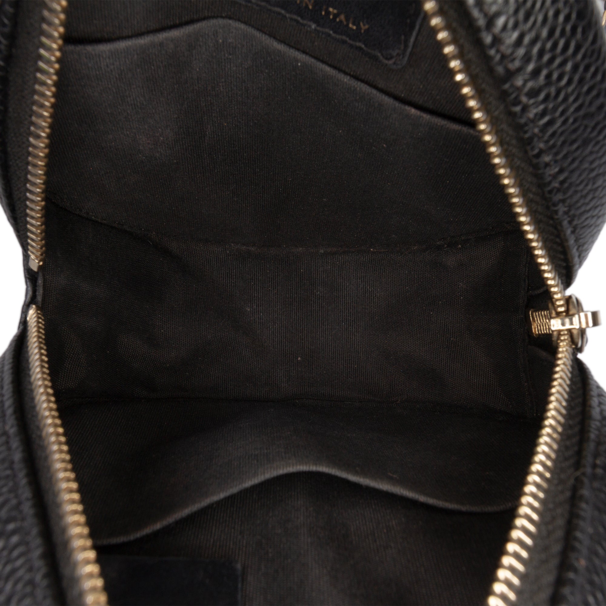 Caviar CC Filigree Round Clutch with Chain