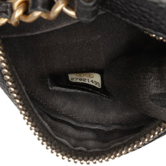 Caviar CC Filigree Round Clutch with Chain