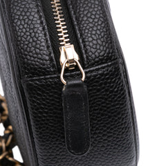 Caviar CC Filigree Round Clutch with Chain