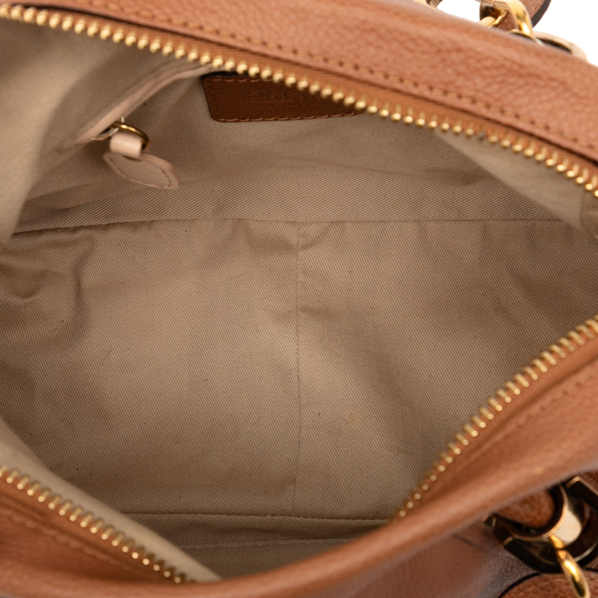 Small Pebbled Calfskin Paraty Satchel