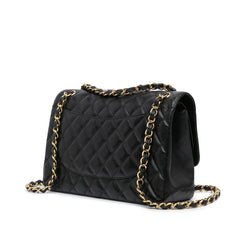 Jumbo Classic Caviar Double Flap