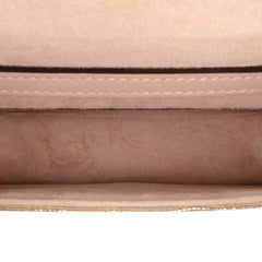 Small Swarovski Crystal Embroidered Vlogo Loco Satchel