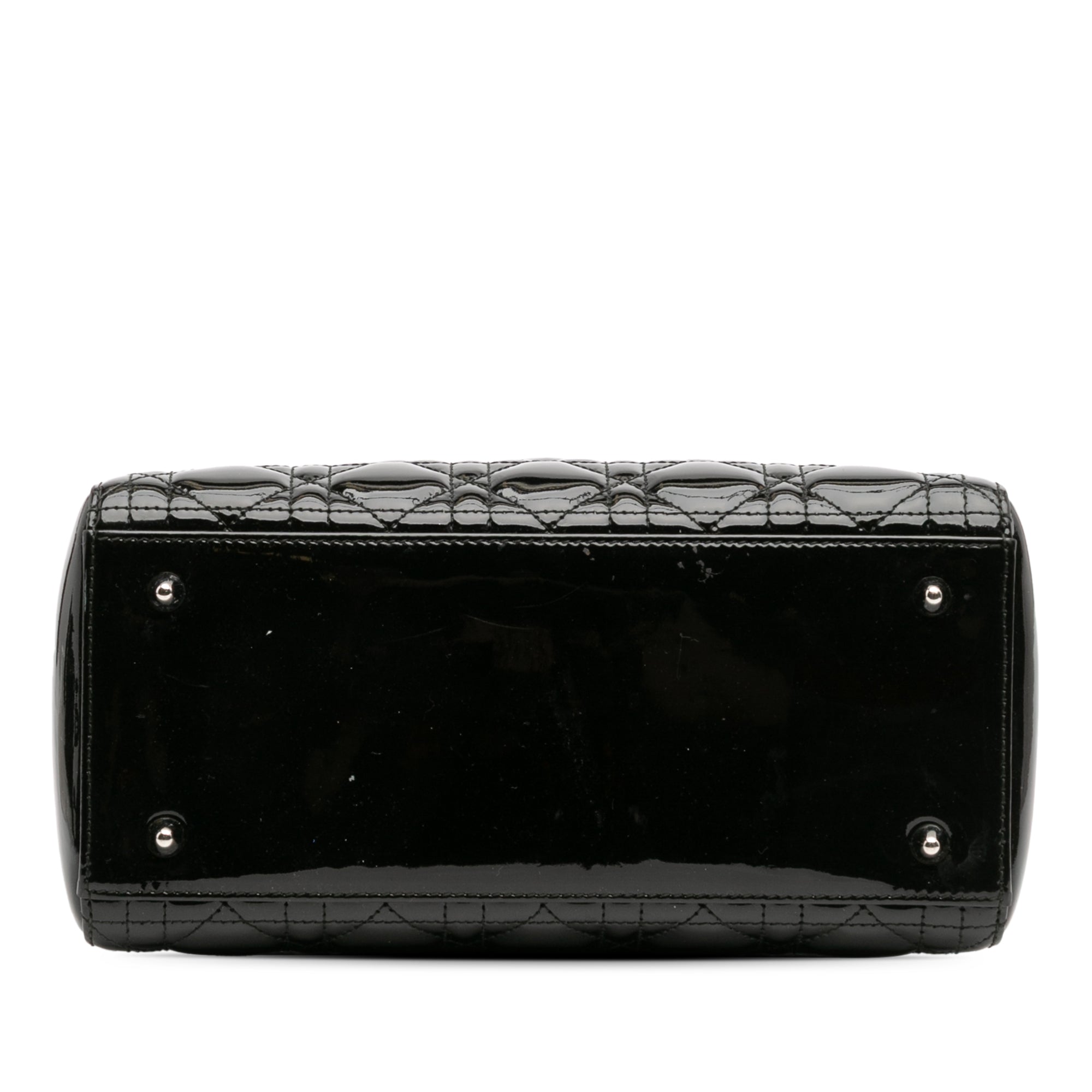 Medium Patent Cannage Lady Dior