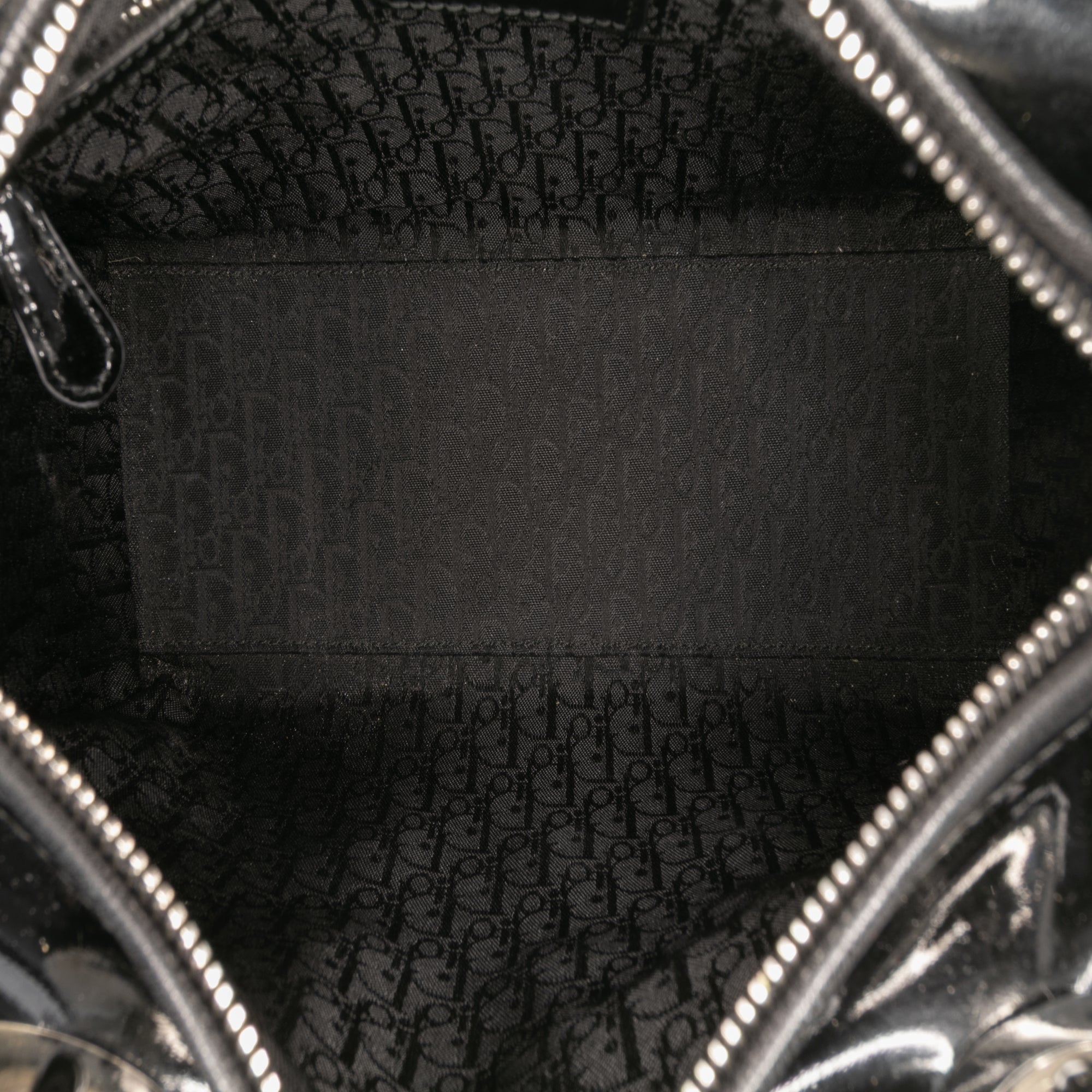 Medium Patent Cannage Lady Dior