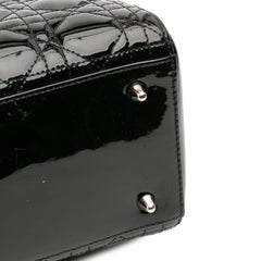 Medium Patent Cannage Lady Dior