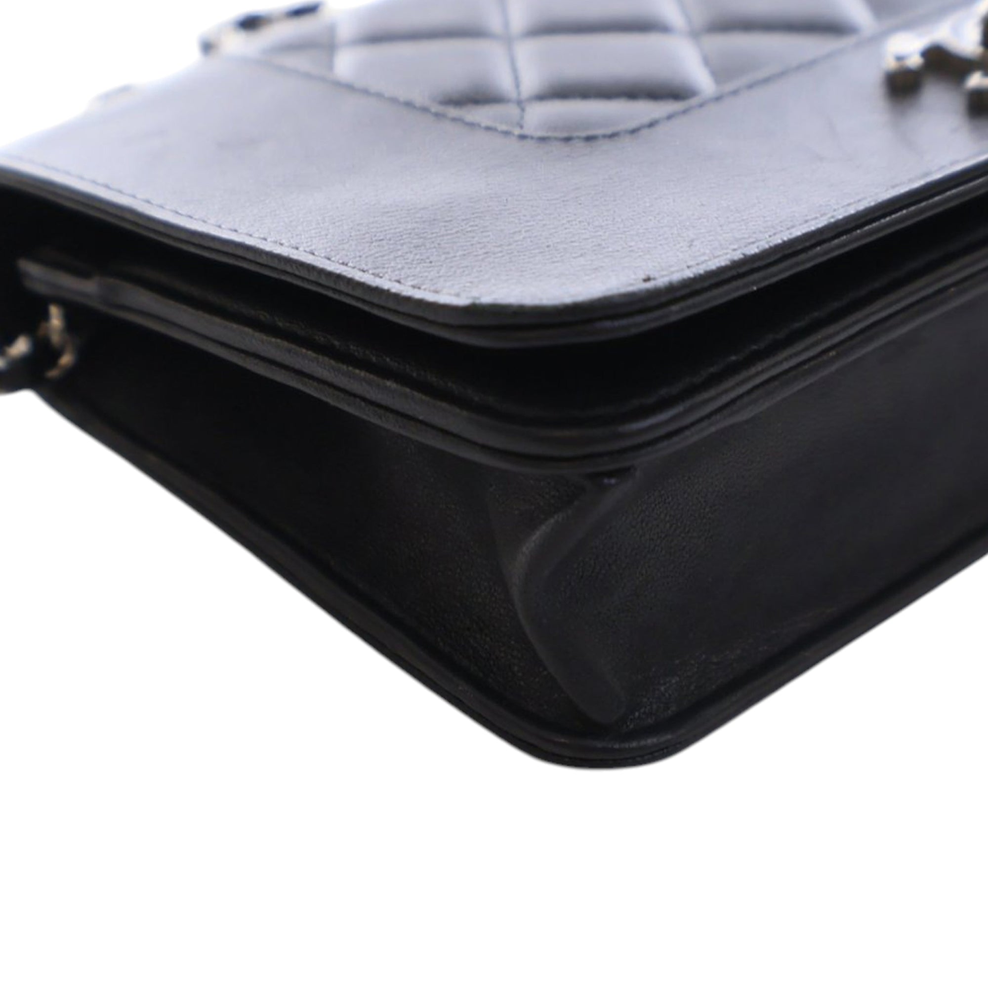 Quilted Lambskin Mademoiselle Wallet on Chain