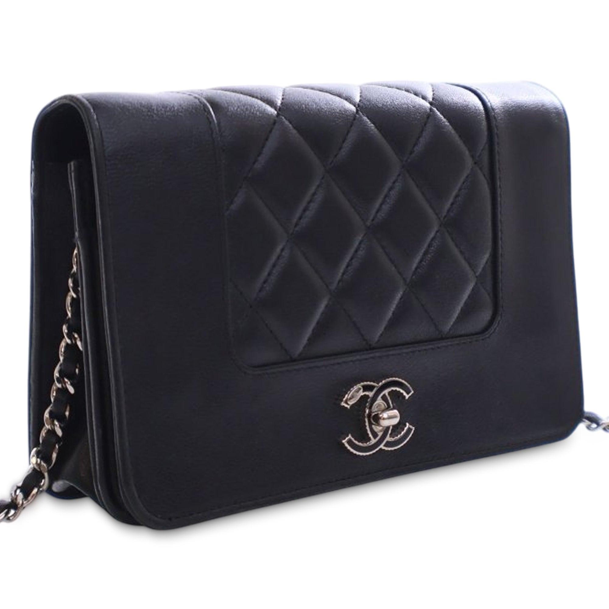 Quilted Lambskin Mademoiselle Wallet on Chain