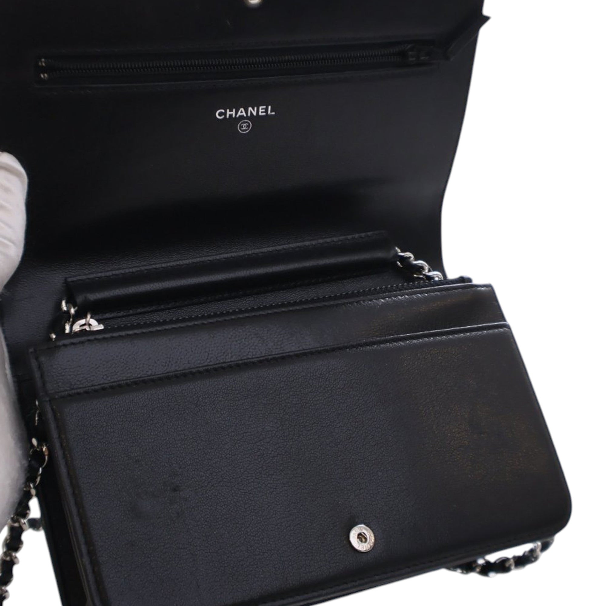 Quilted Lambskin Mademoiselle Wallet on Chain