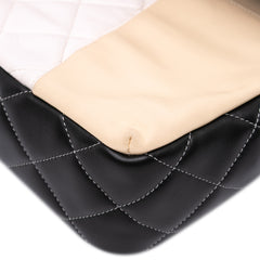 Jumbo Classic Tricolor Lambskin Colorblock Double Flap