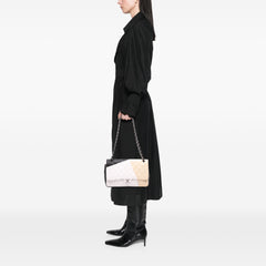 Jumbo Classic Tricolor Lambskin Colorblock Double Flap