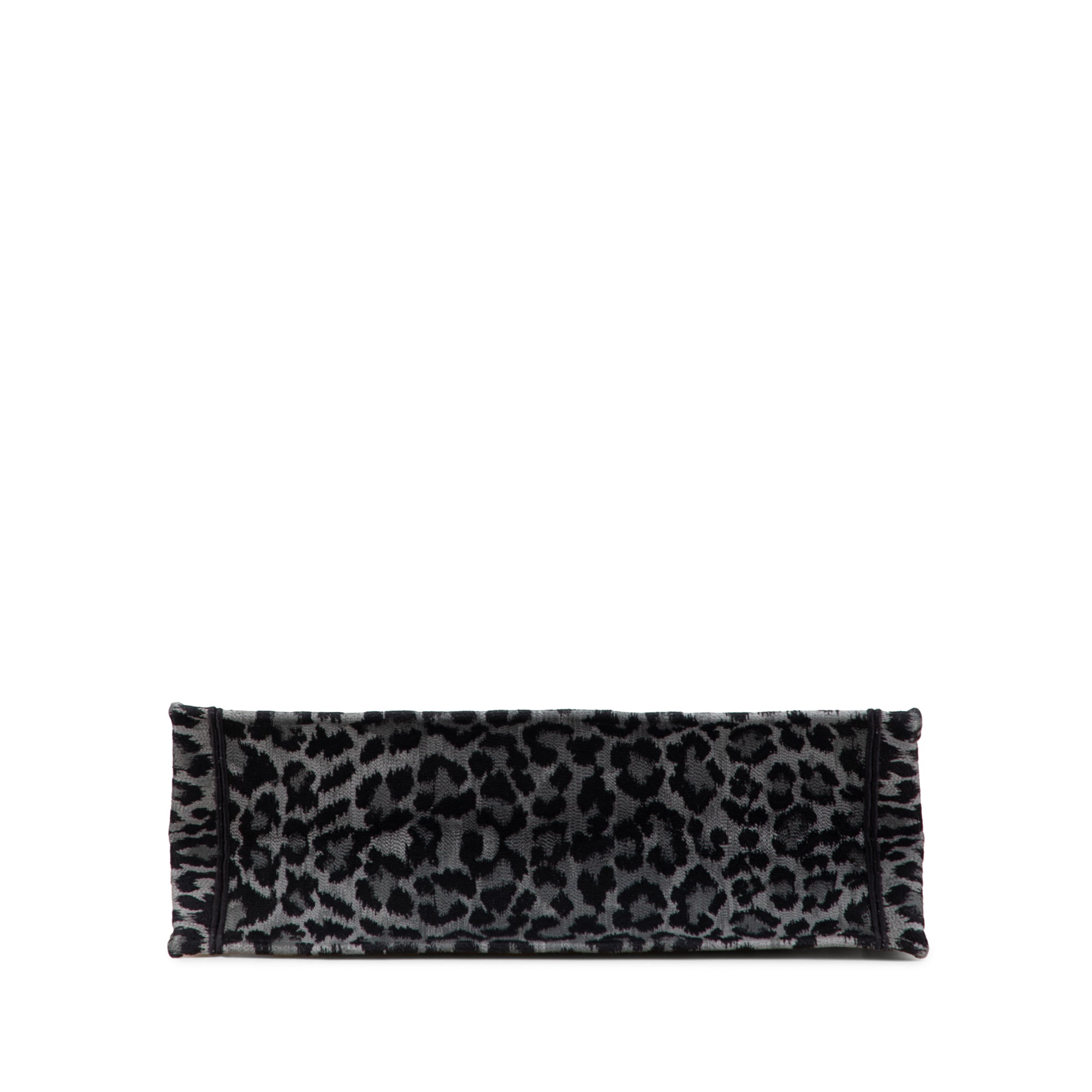 Mizza Large Embroidered Canvas Leopard Book Tote