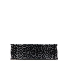 Mizza Large Embroidered Canvas Leopard Book Tote