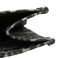 Mizza Large Embroidered Canvas Leopard Book Tote