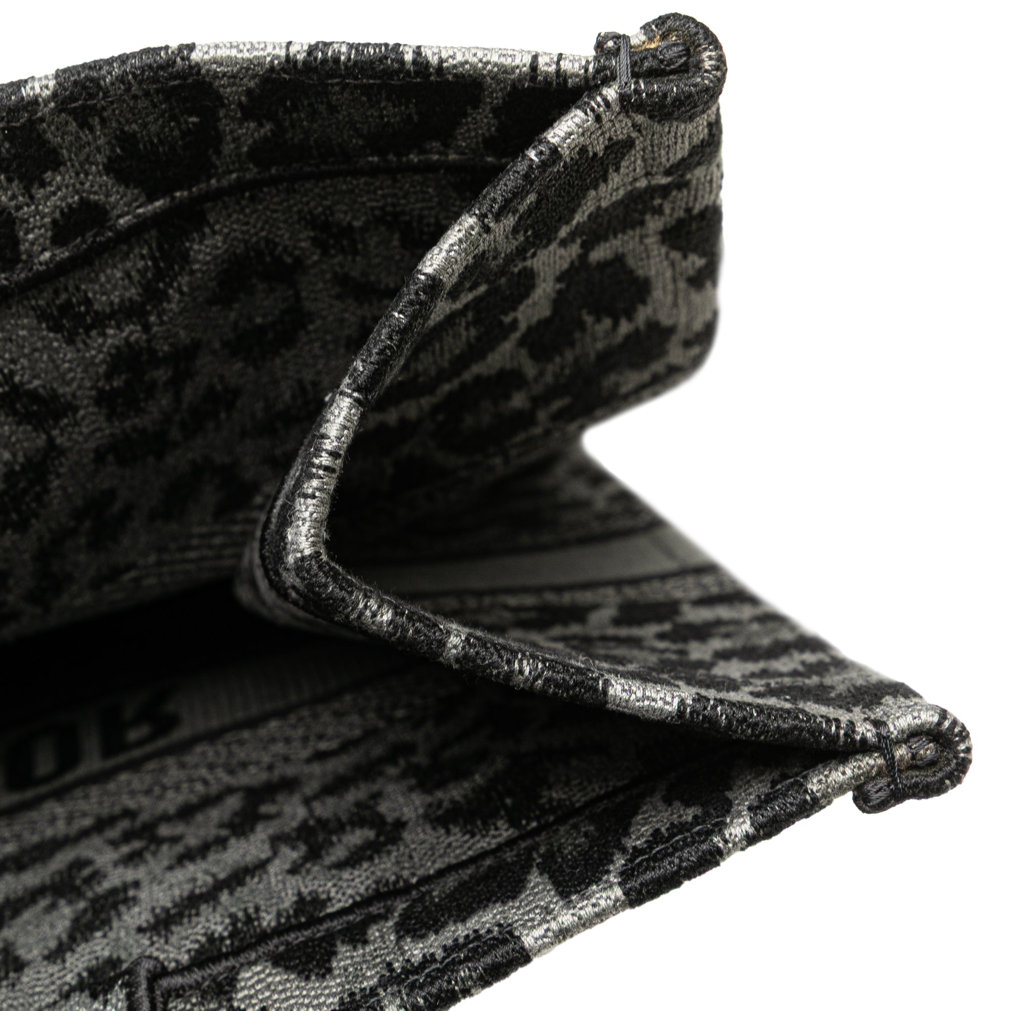 Mizza Large Embroidered Canvas Leopard Book Tote