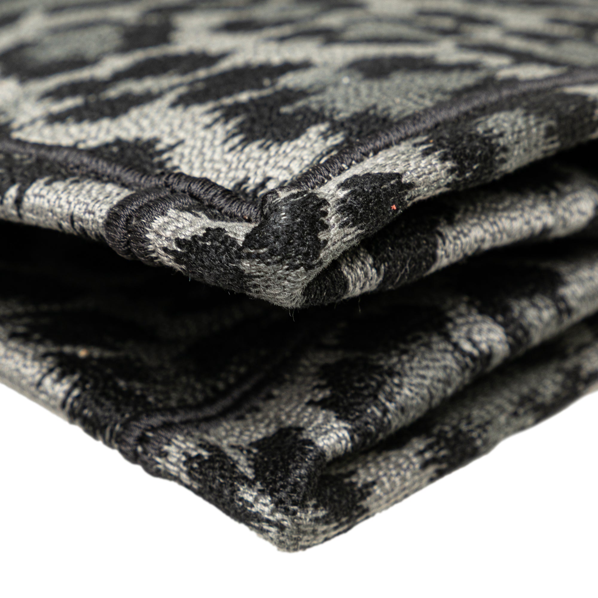Mizza Large Embroidered Canvas Leopard Book Tote