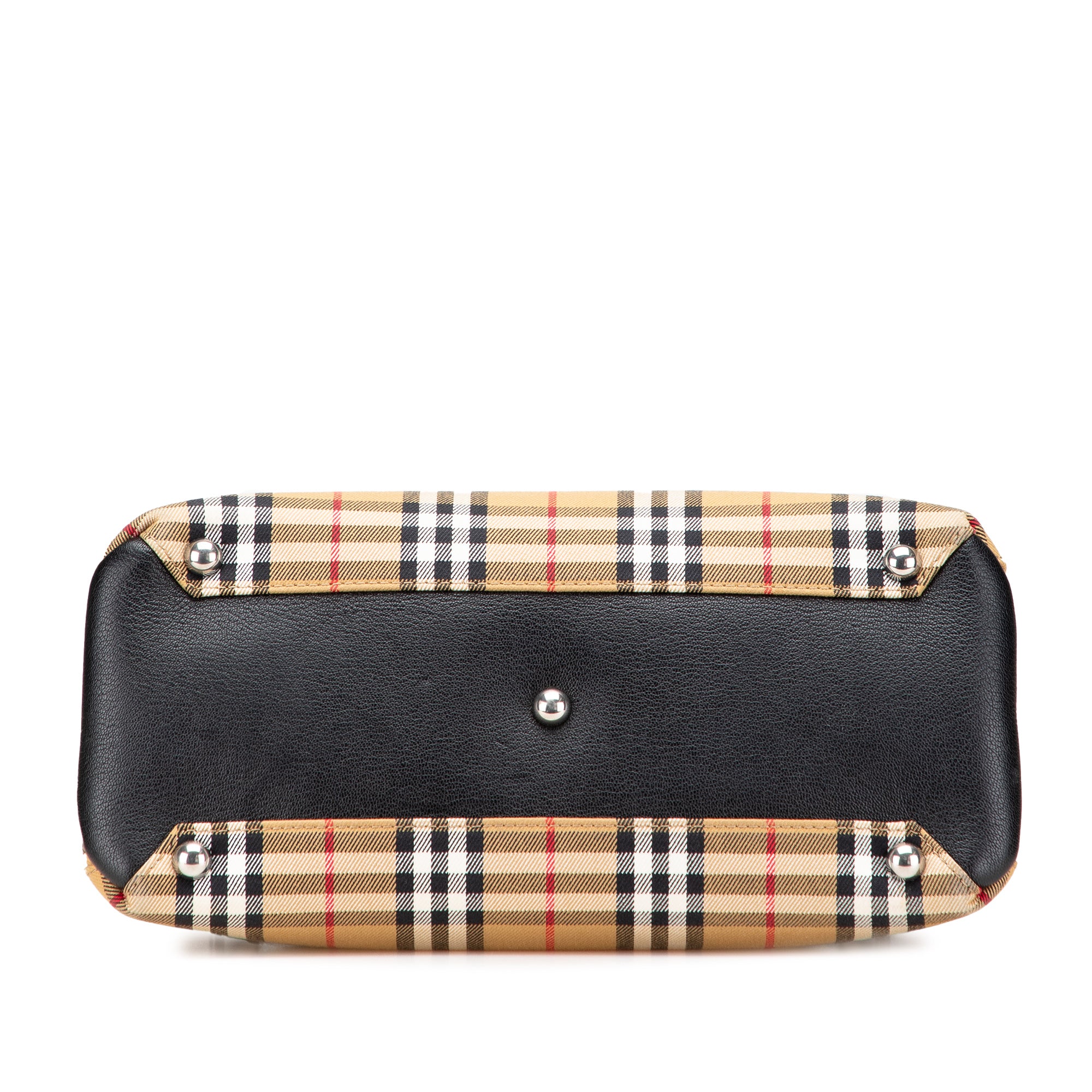 Medium House Check Canvas Banner Satchel