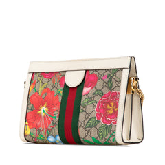 Small GG Supreme Flora Ophidia Chain Shoulder Bag