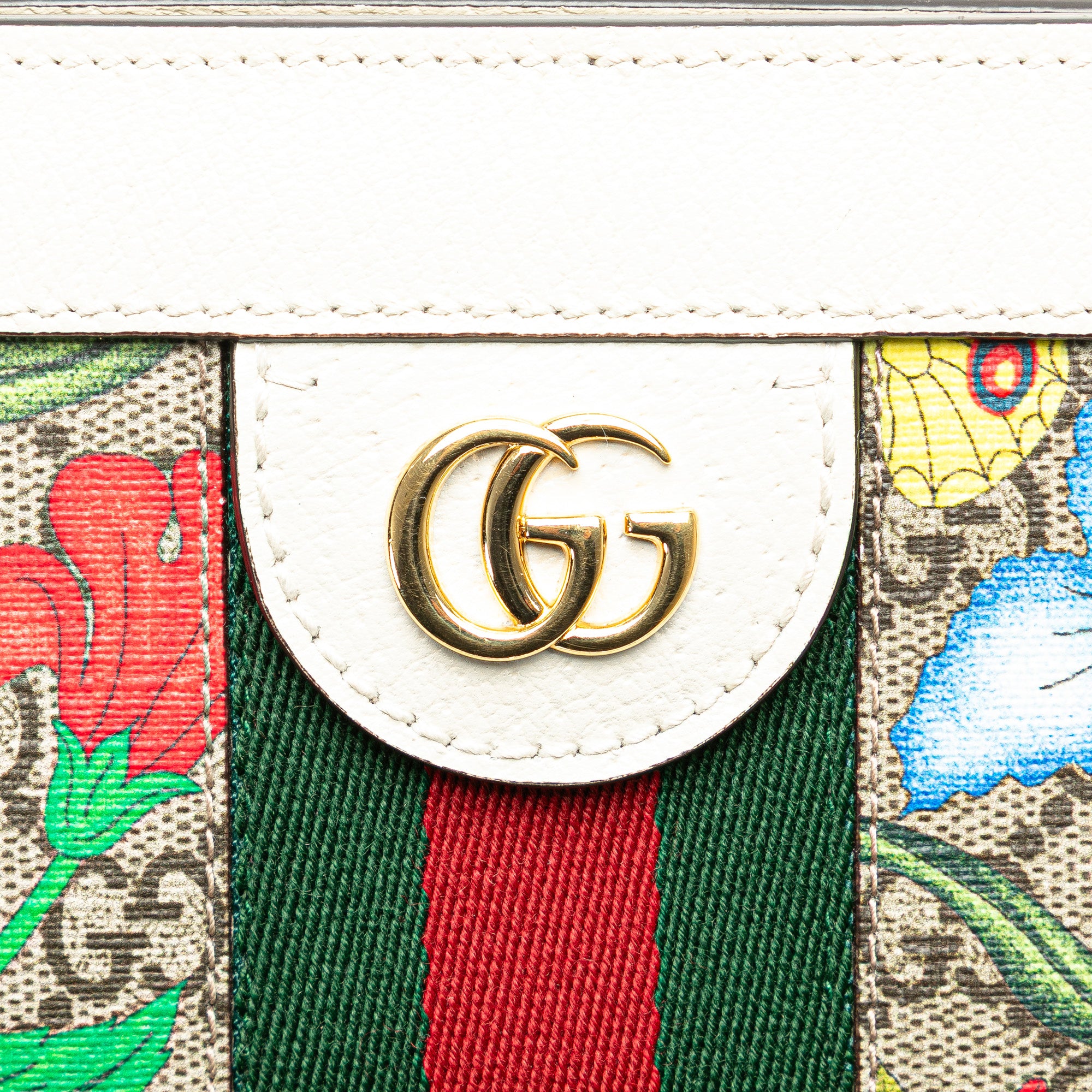 Small GG Supreme Flora Ophidia Chain Shoulder Bag