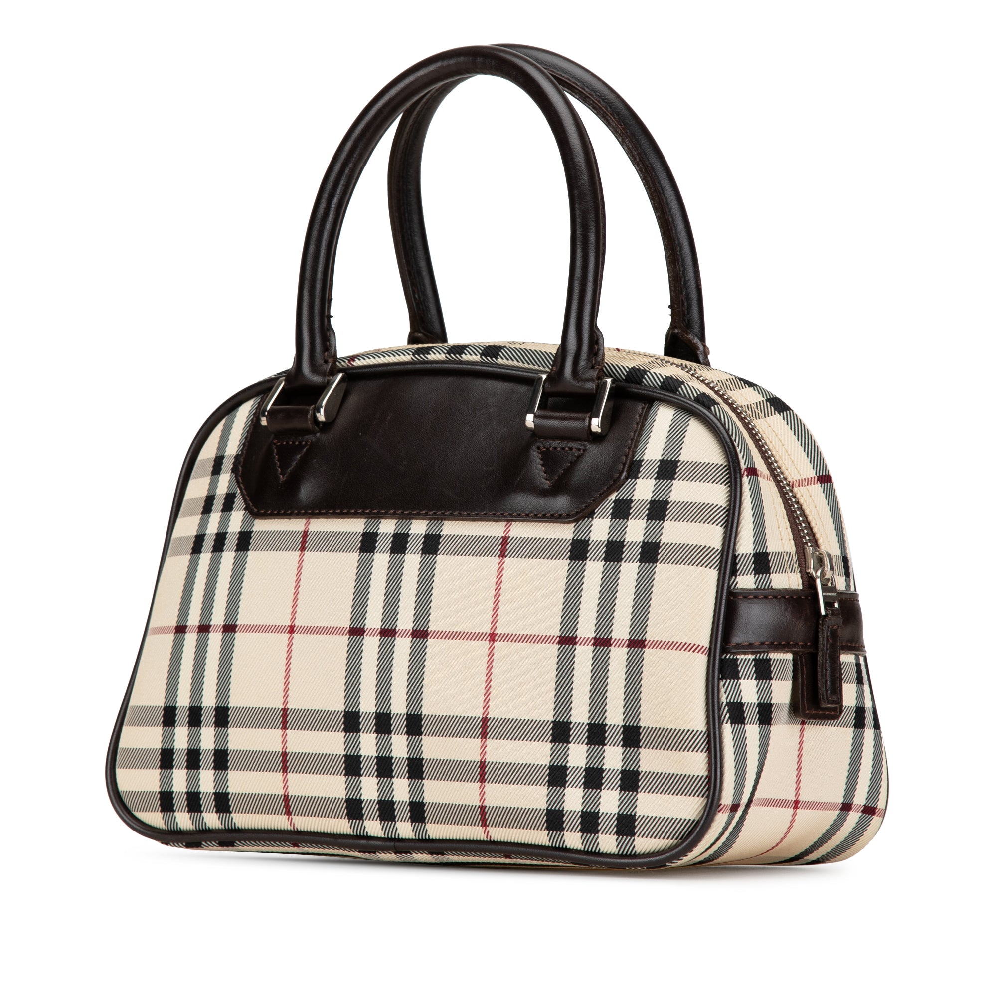 House Check Canvas Handbag