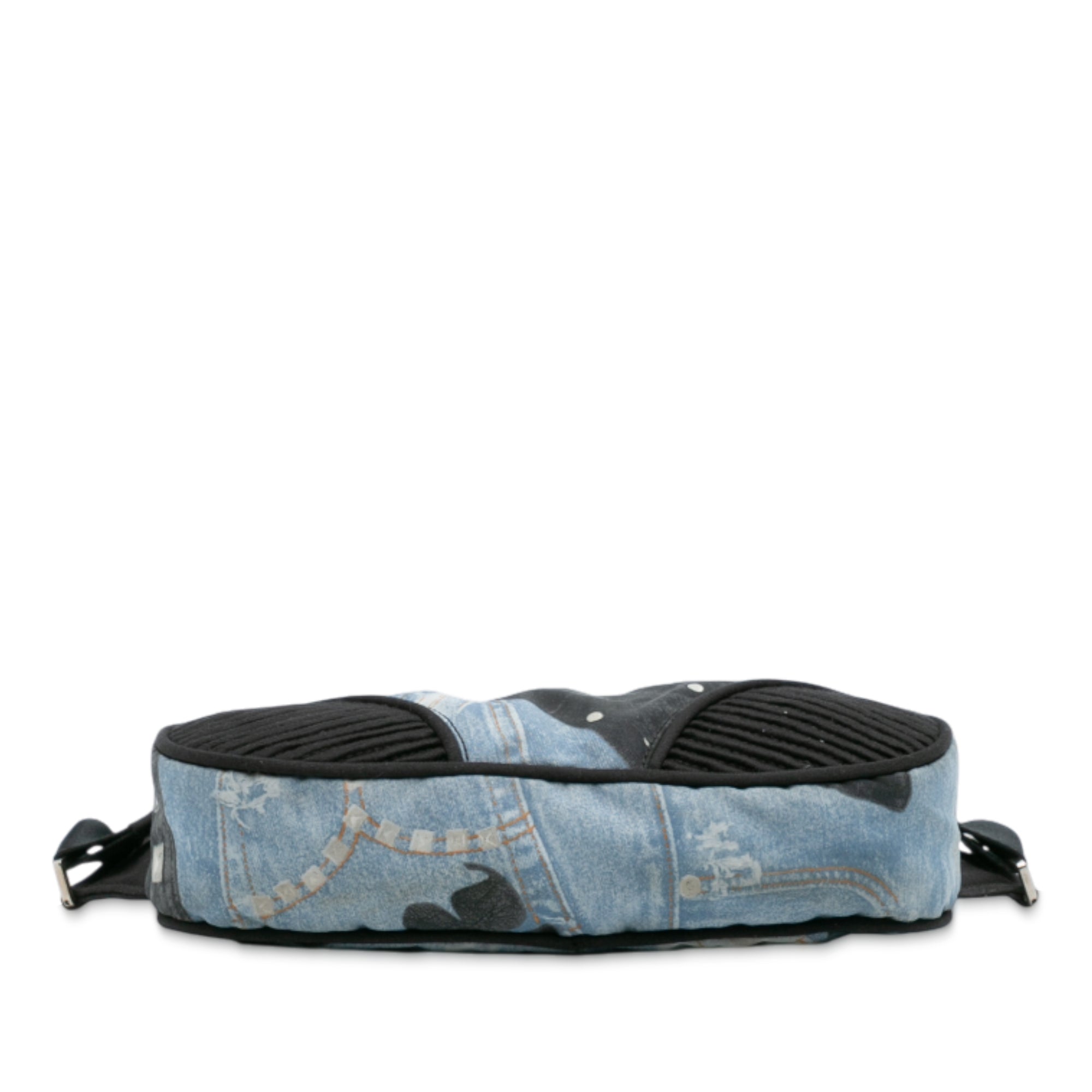 Canvas Printed Denim Crossbody