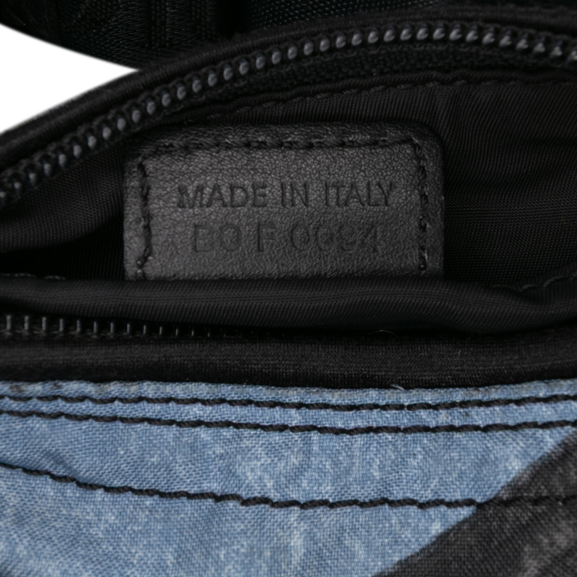 Canvas Printed Denim Crossbody