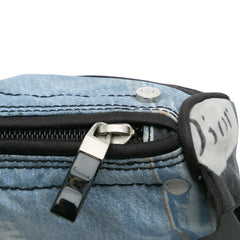 Canvas Printed Denim Crossbody