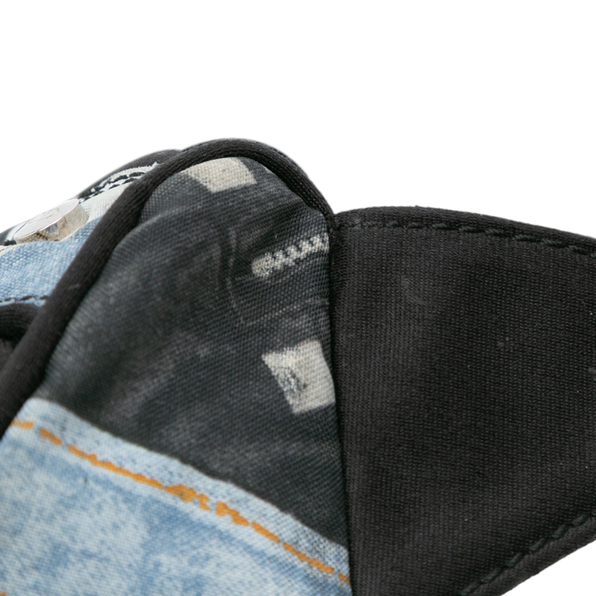 Canvas Printed Denim Crossbody