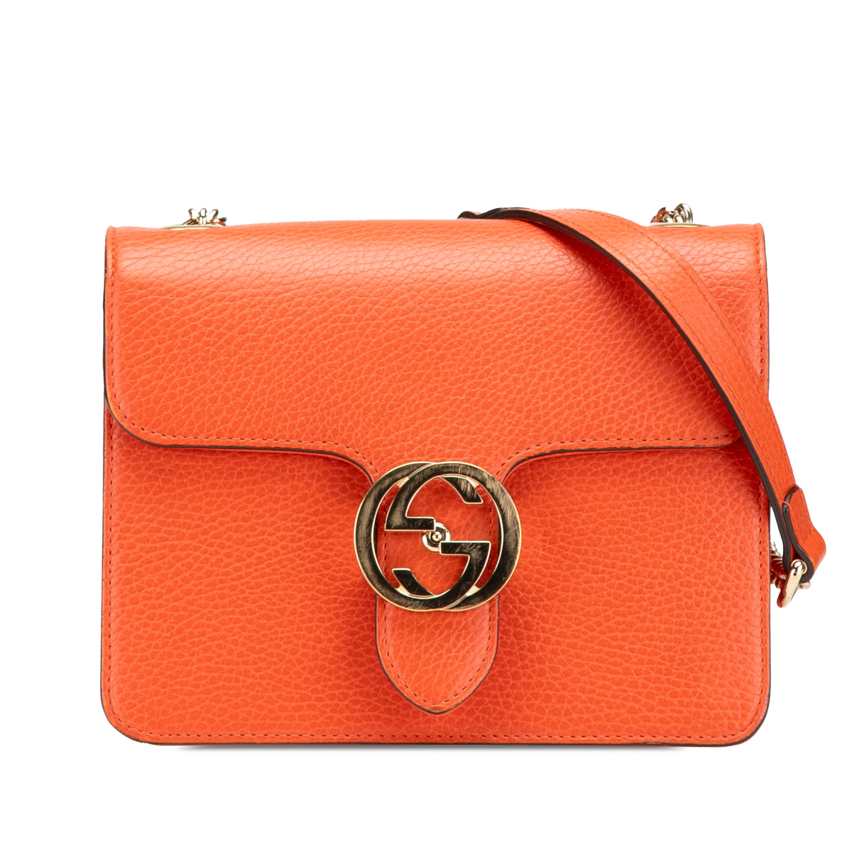 Small Dollar Calfskin Interlocking G Crossbody