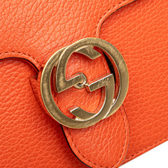 Small Dollar Calfskin Interlocking G Crossbody