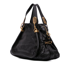 Medium Pebbled Leather Paraty Satchel