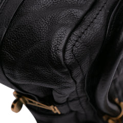Medium Pebbled Leather Paraty Satchel
