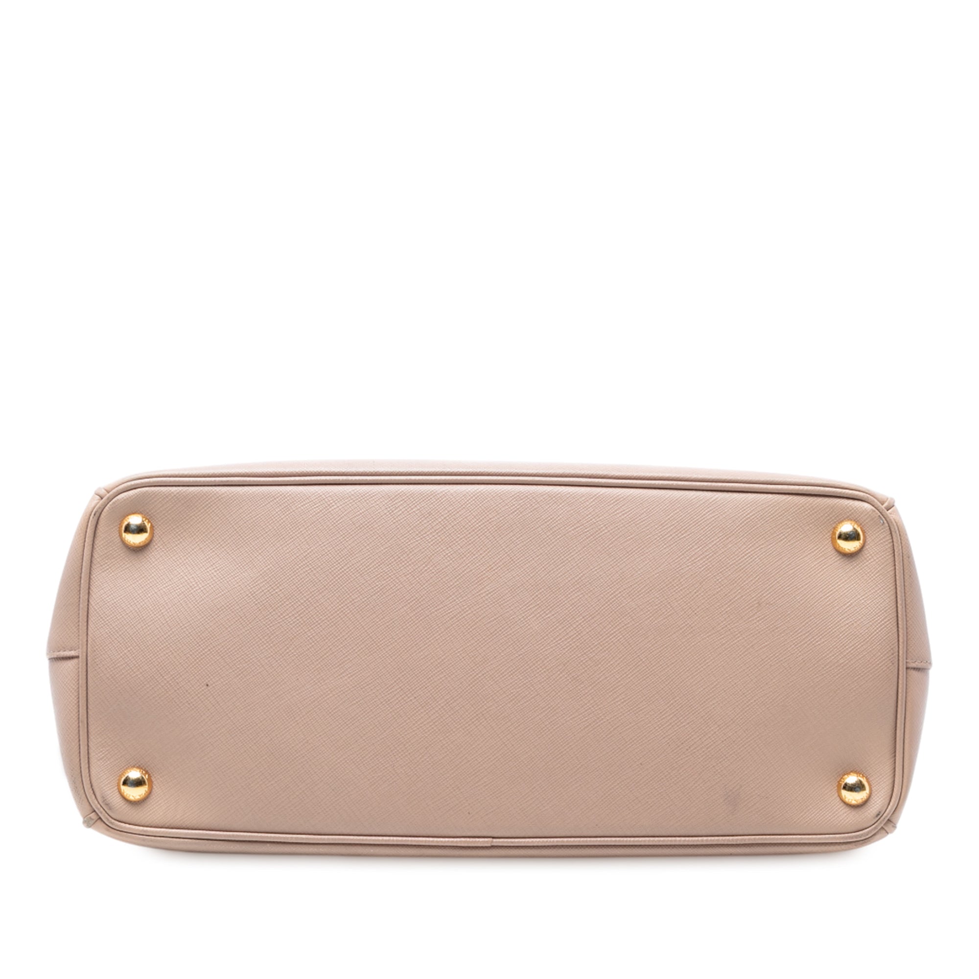 Medium Saffiano Lux Galleria Double Zip Satchel