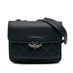 Mini Quilted Caviar CC Box Flap