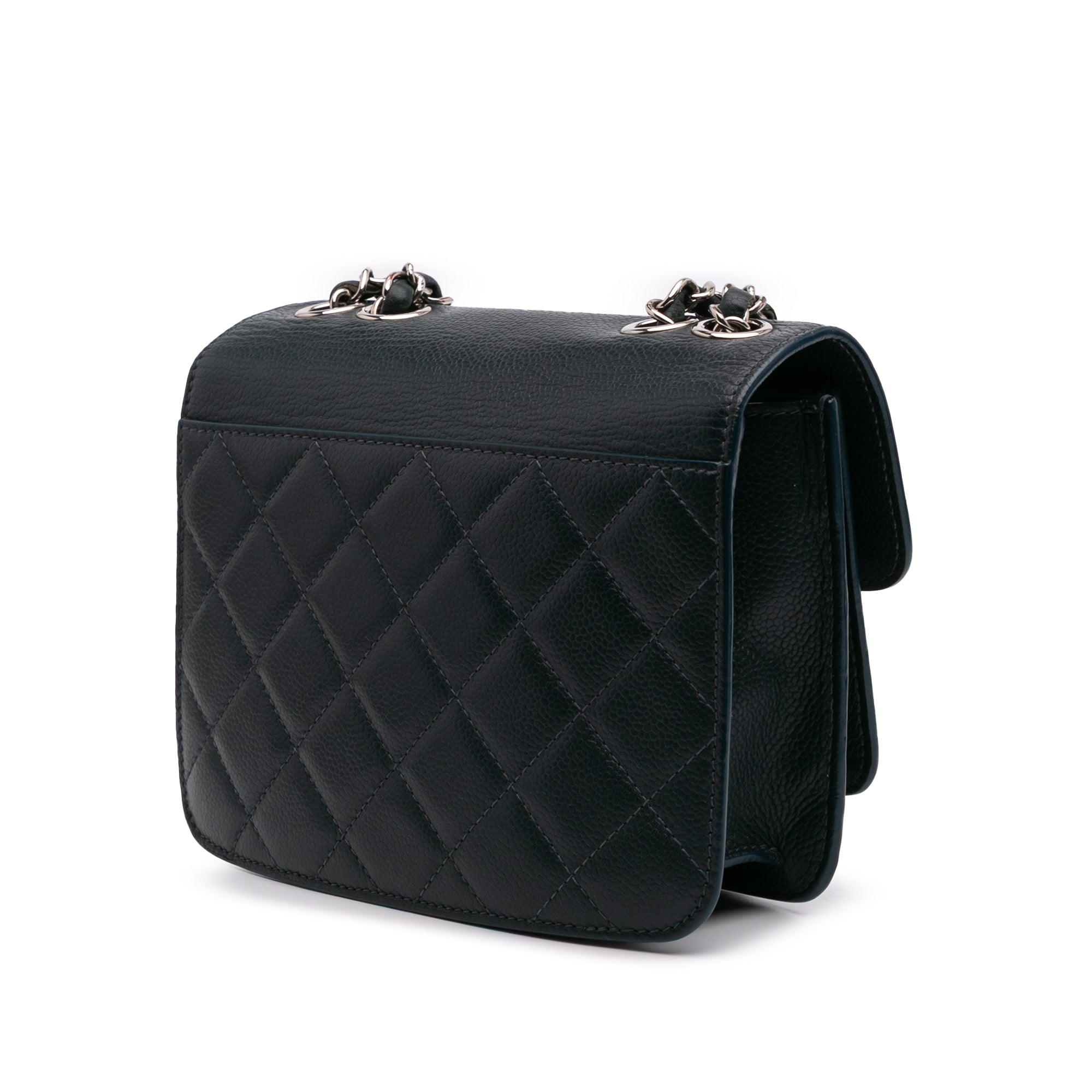 Mini Quilted Caviar CC Box Flap
