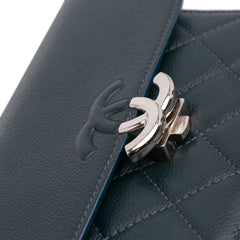Mini Quilted Caviar CC Box Flap