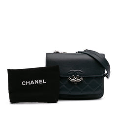 Mini Quilted Caviar CC Box Flap