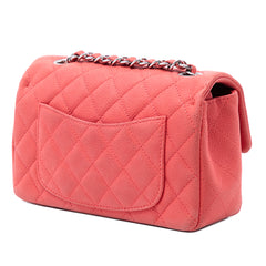 Mini Rectangular Classic Caviar Single Flap