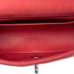 Mini Rectangular Classic Caviar Single Flap