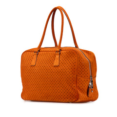 Scamosciato Perforated Bauletto